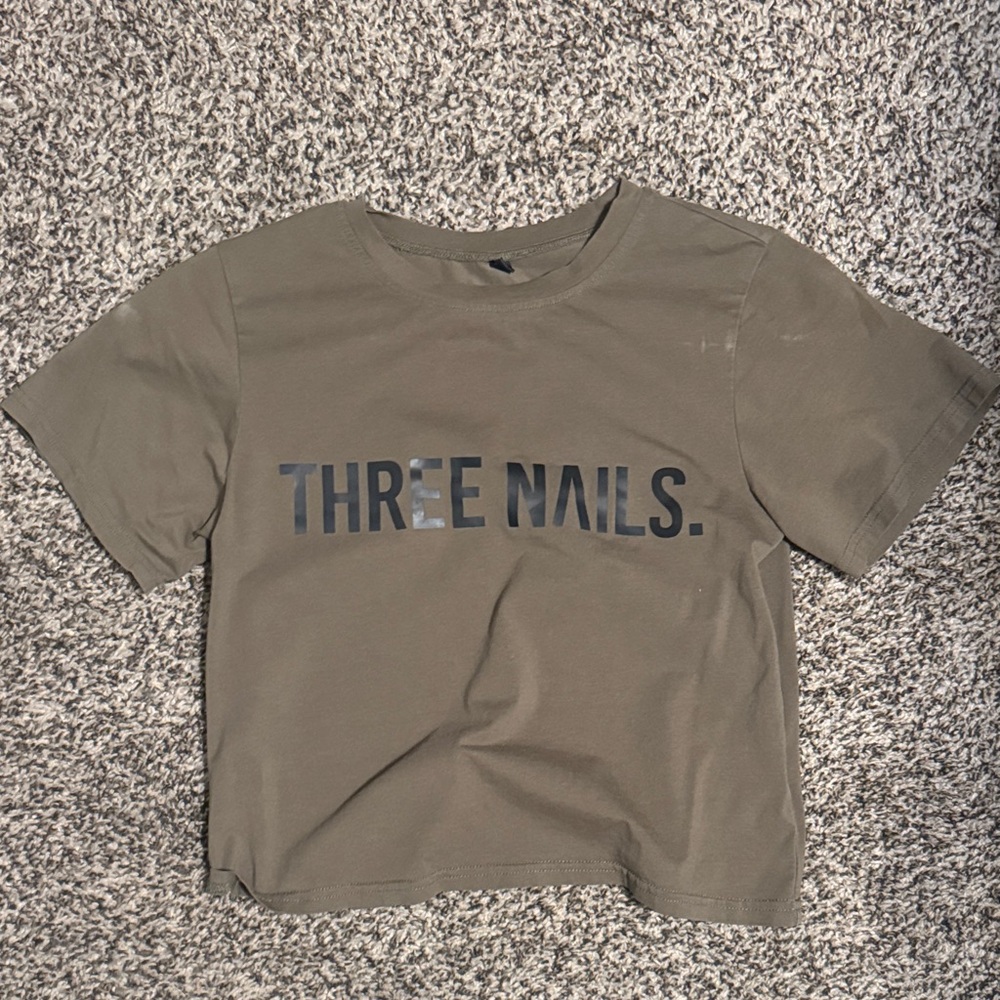 Three Nails Olive Short Sleeve Women's Tee